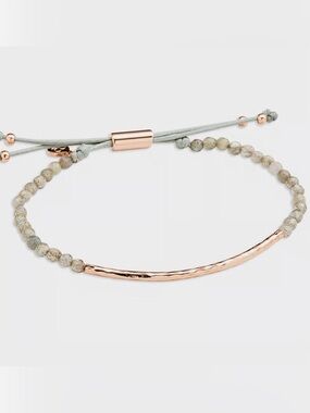 New Gorjana Labradorite & Rose Gold Power Gemstone - Balance - NWT